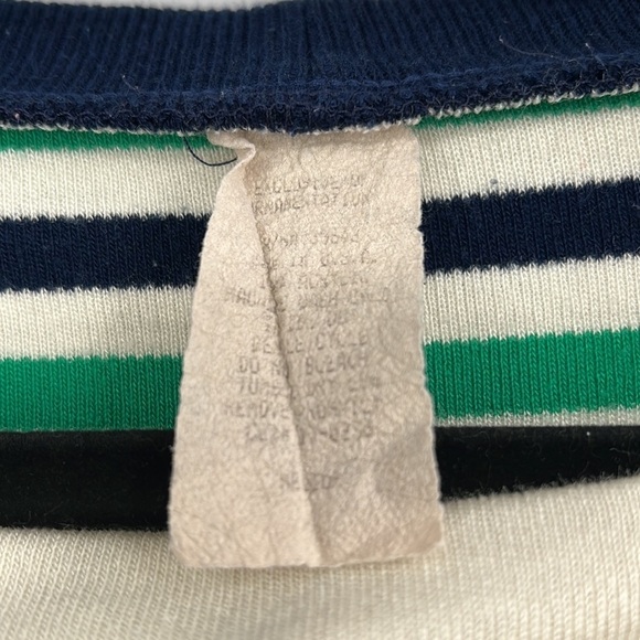 Vintage sailing captain stripe top women’s size medium cropped - Picture 5 of 9